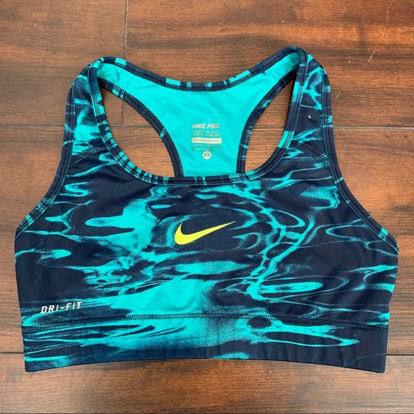 Nike Other - Nike Pro Dri-Fit Dark Blue & Teal Sports Bra